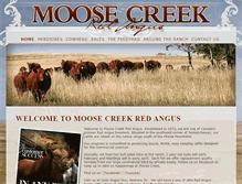 Tablet Screenshot of moosecreekredangus.com